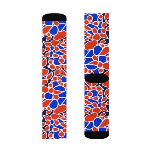 Cobalt Confetti on a Socks