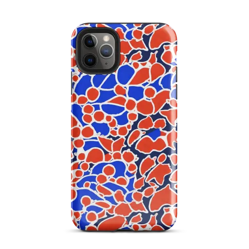 Cobalt Confetti on a Tough Case for iPhone®