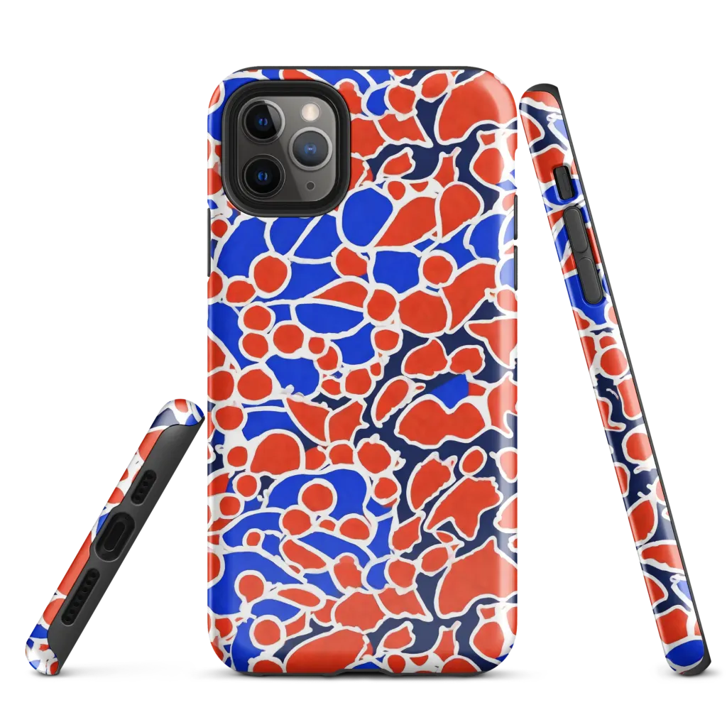 Cobalt Confetti on Tough Case for iPhone® — Front