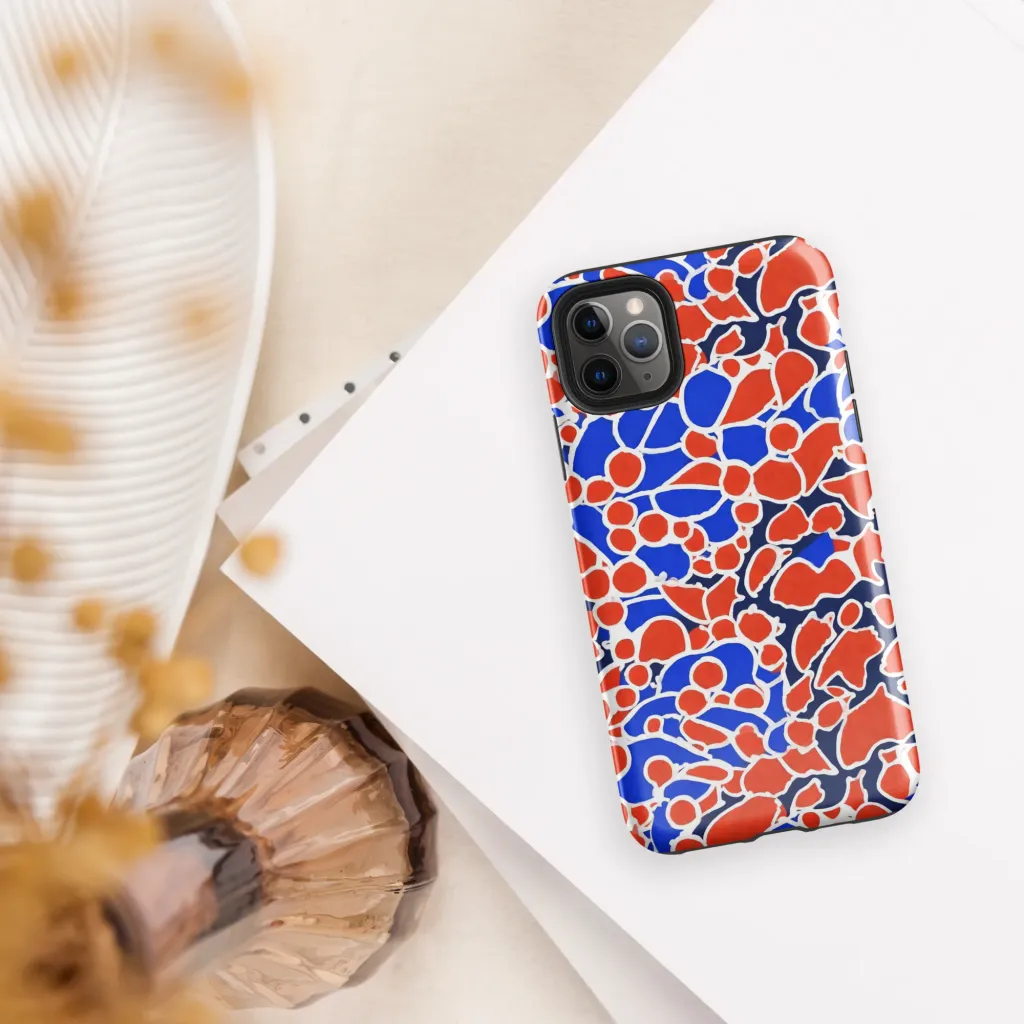 Cobalt Confetti on Tough Case for iPhone® — Front