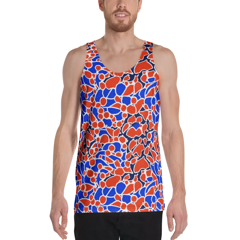 Cobalt Confetti on Men's Tank Top — Front