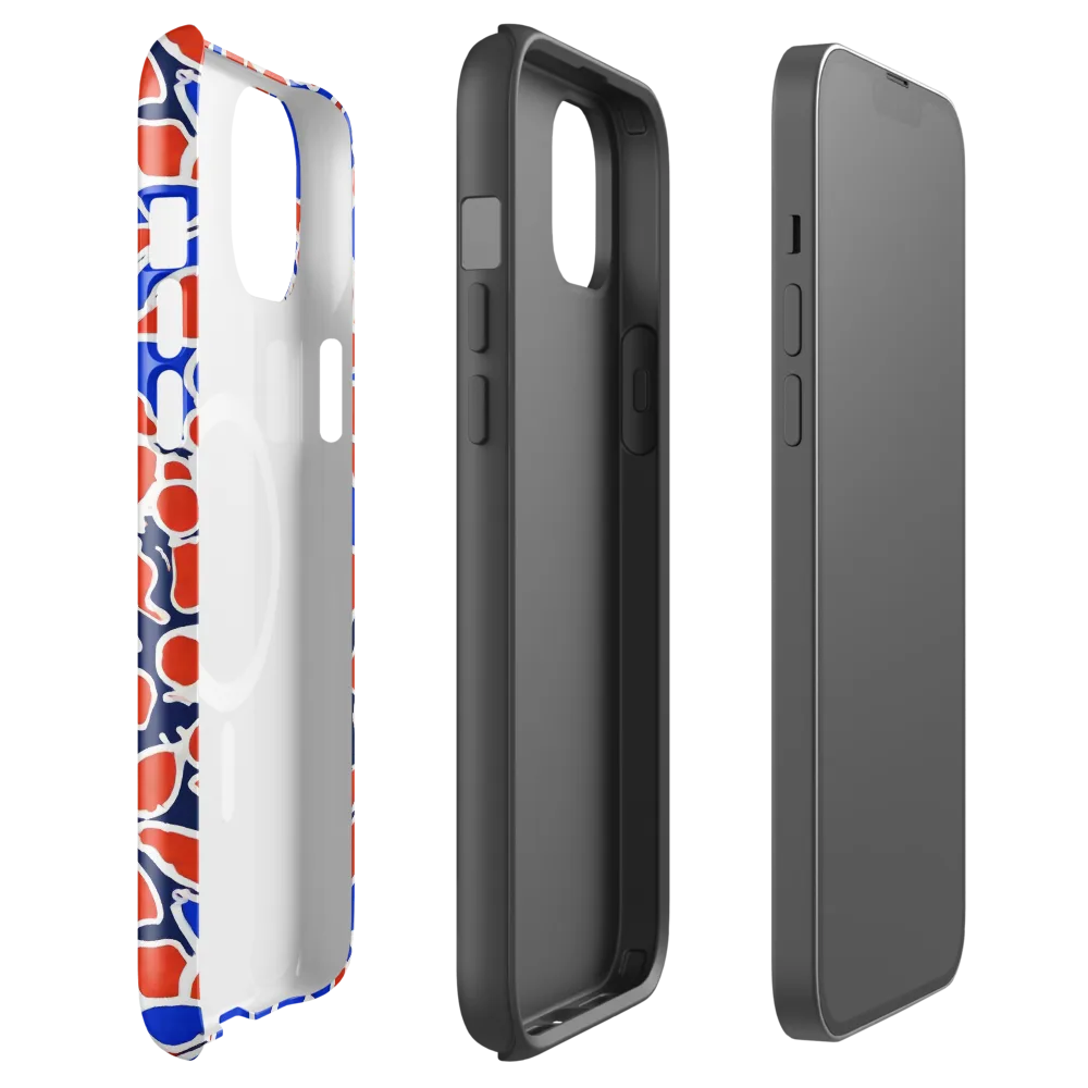 Cobalt Confetti on MagSafe Tough Case for iPhone® — Front