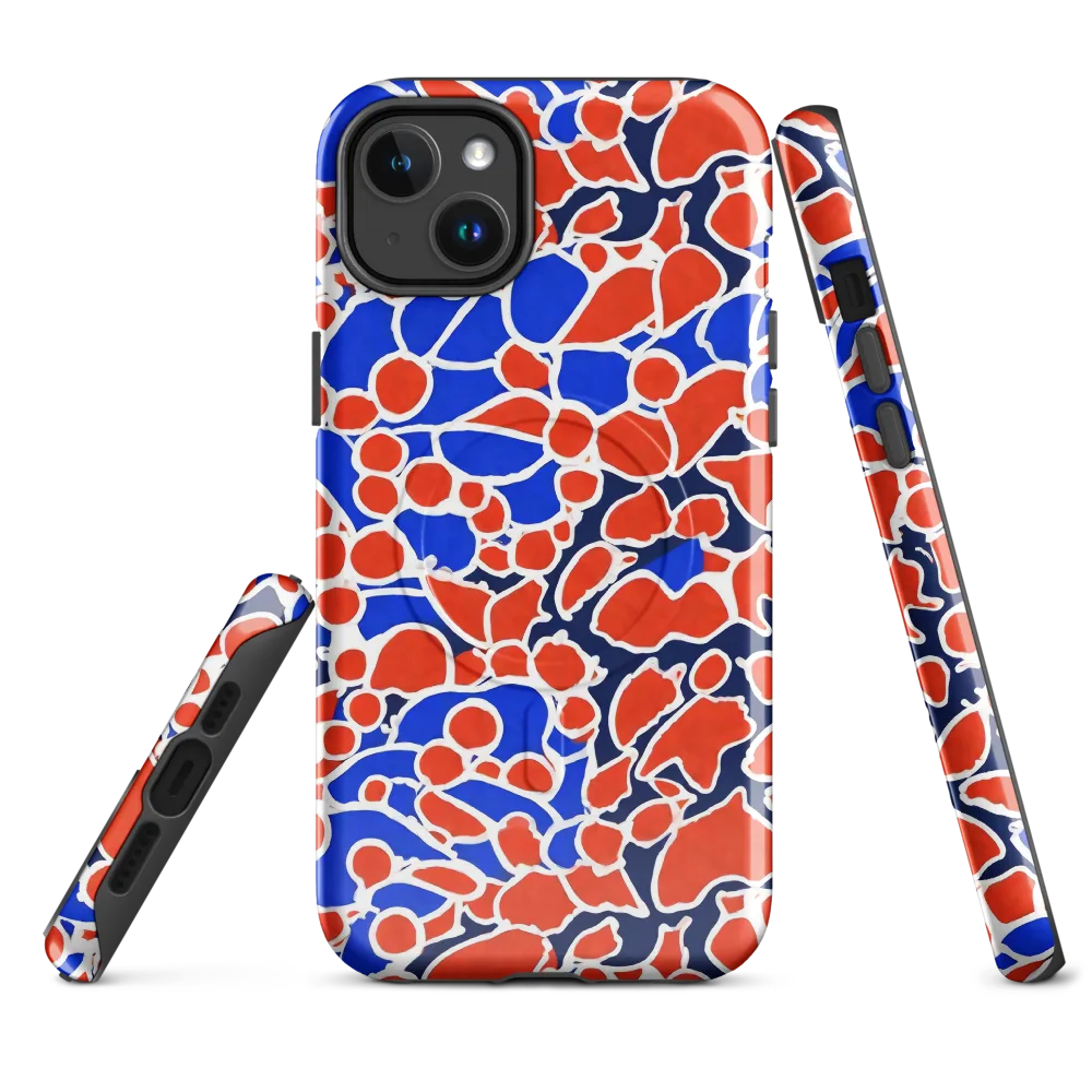 Cobalt Confetti on MagSafe Tough Case for iPhone® — Front