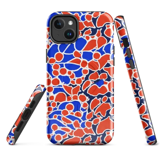 Cobalt Confetti on a MagSafe Tough Case for iPhone®