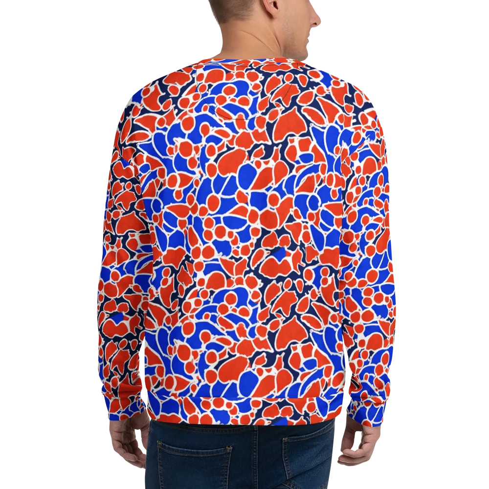 Cobalt Confetti on Sweatshirt — Back