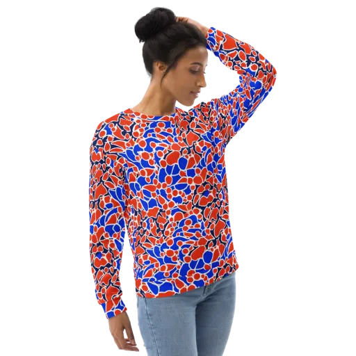 Cobalt Confetti on a Sweatshirt