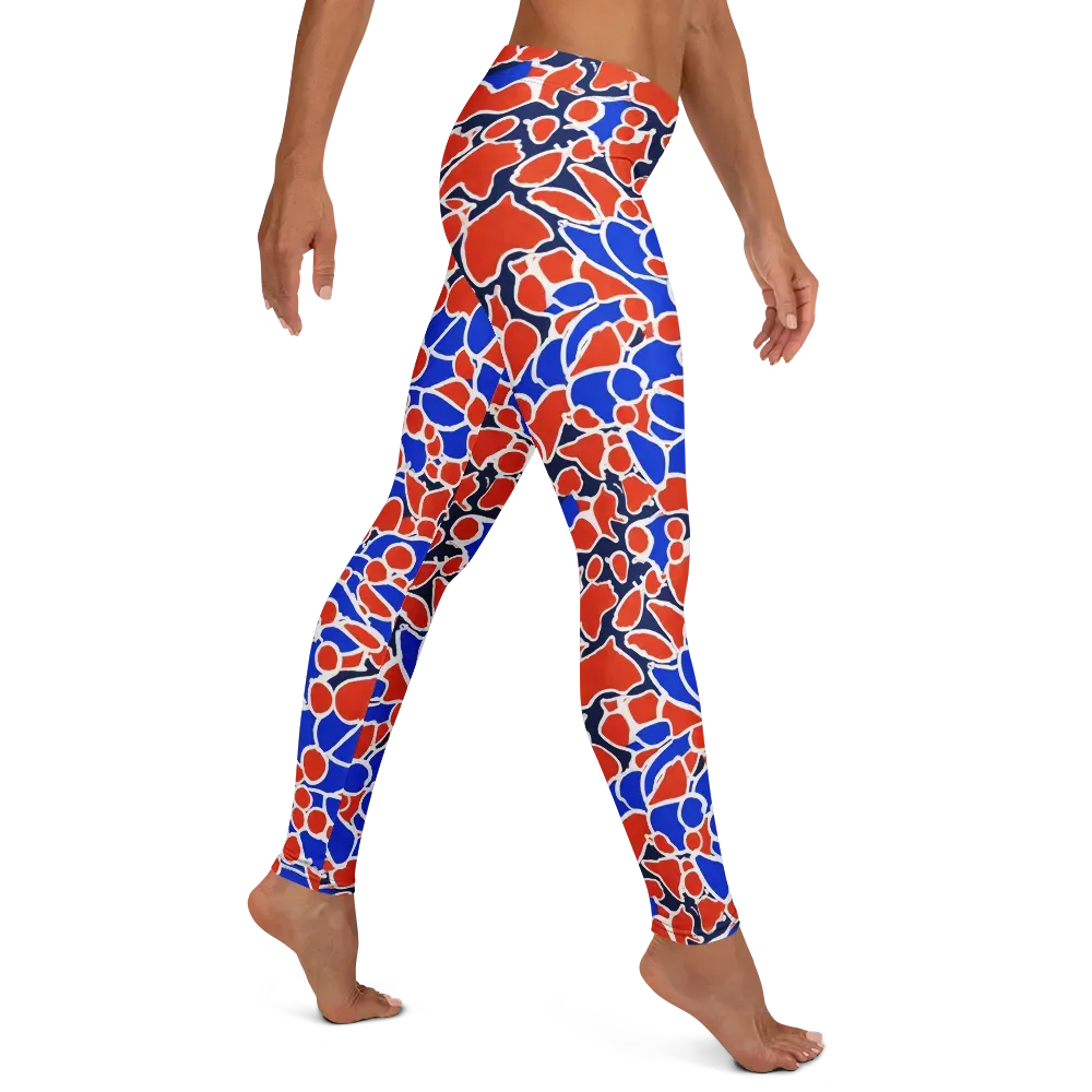 Cobalt Confetti on Leggings — Right