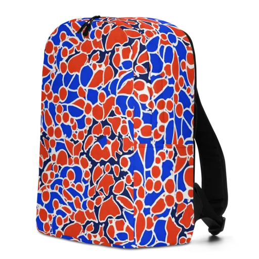Cobalt Confetti on a Minimalist Backpack