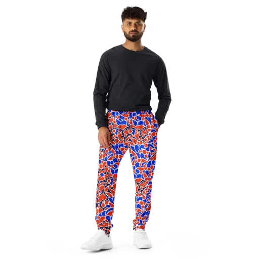Cobalt Confetti on a Men's Joggers