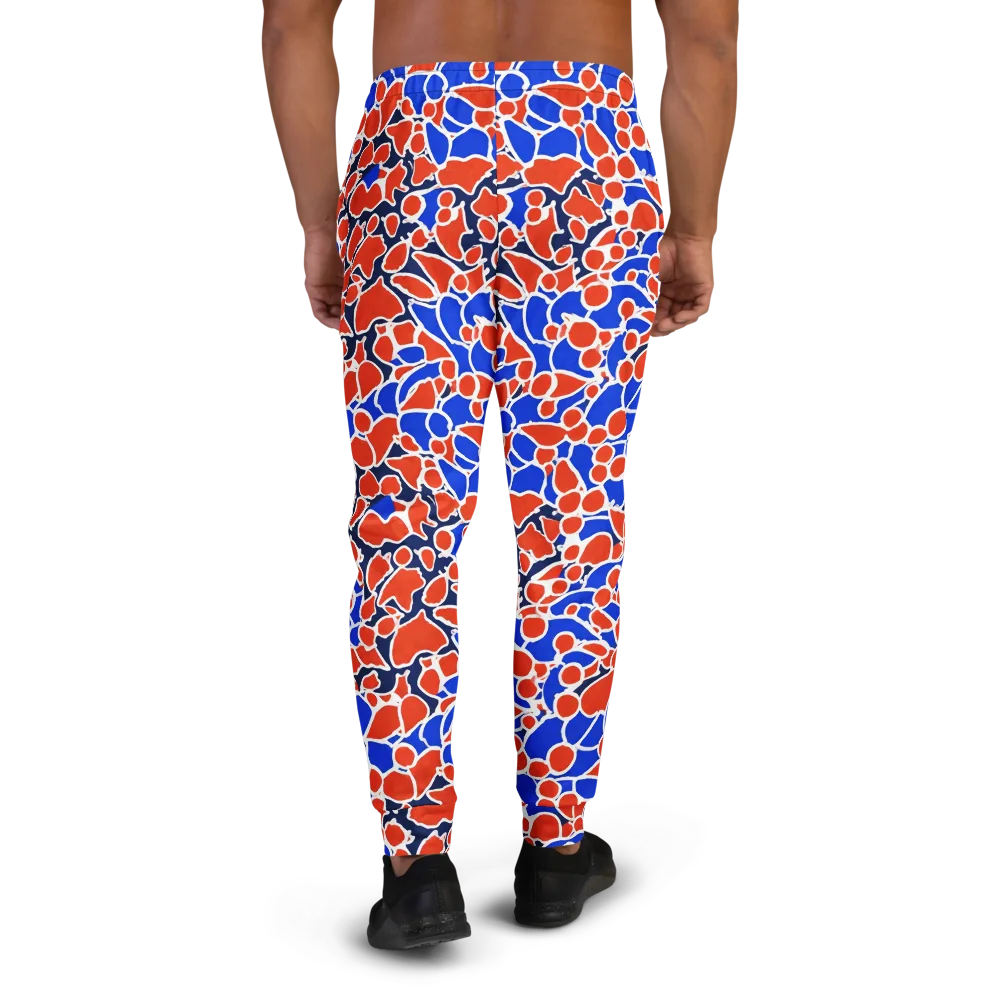 Cobalt Confetti on Men's Joggers — Back