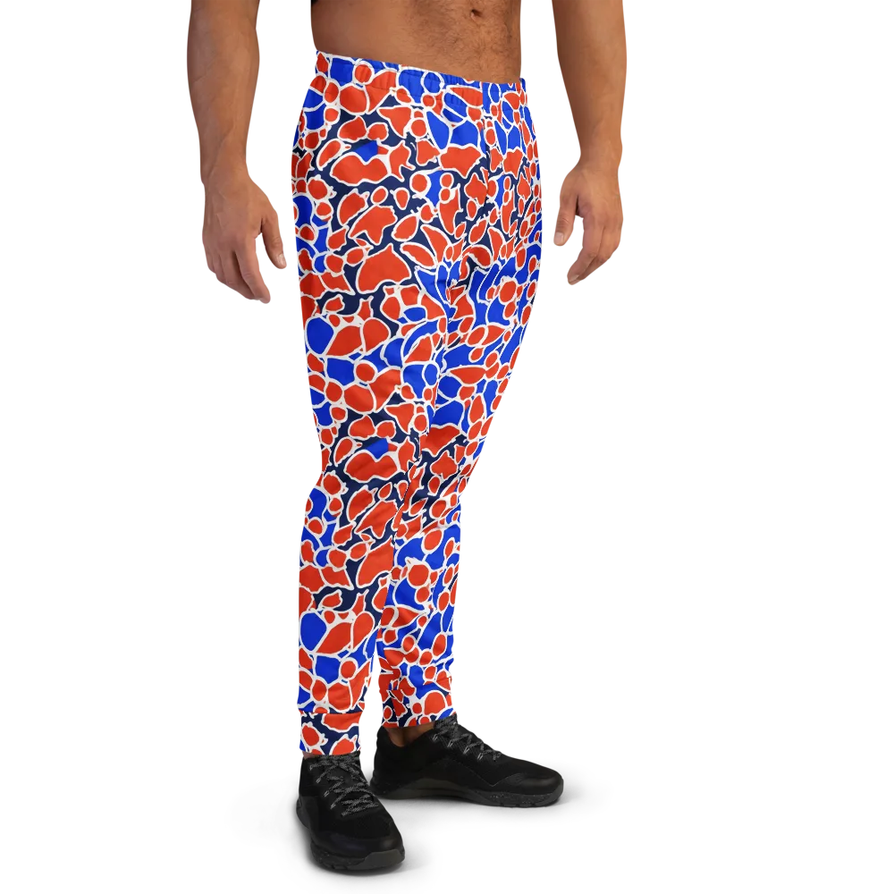 Cobalt Confetti on Men's Joggers — Right
