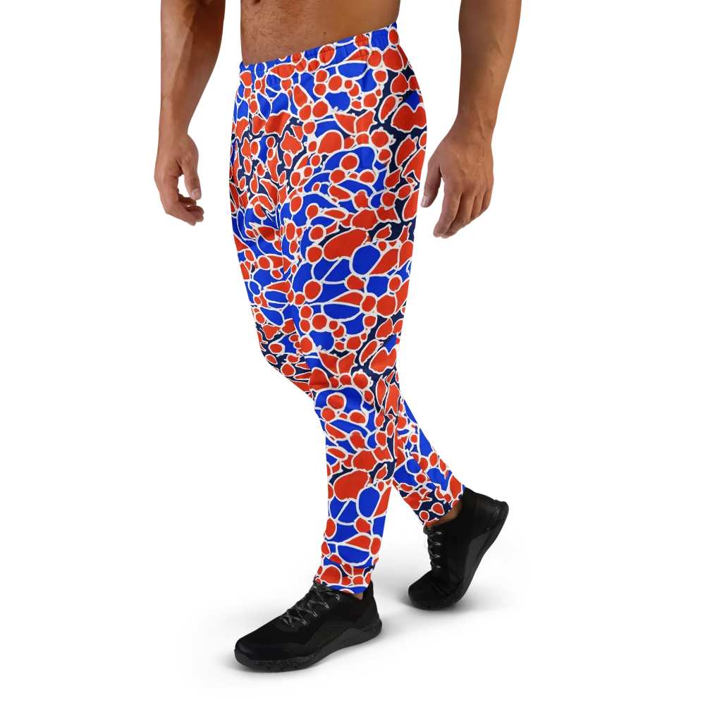 Cobalt Confetti on Men's Joggers — Left