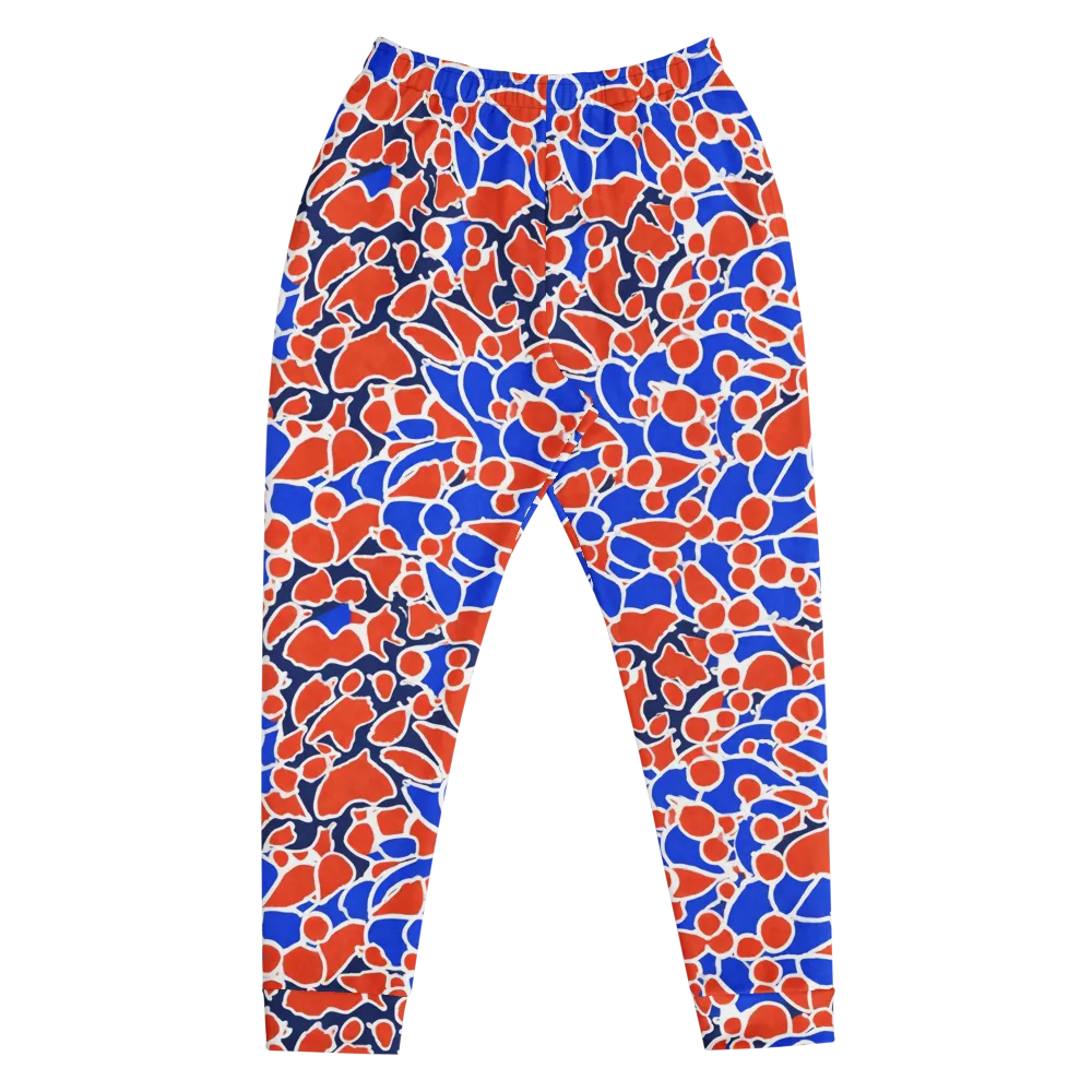 Cobalt Confetti on Men's Joggers — Front