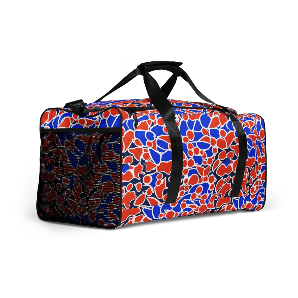 Cobalt Confetti on Duffle Bag — Right Front