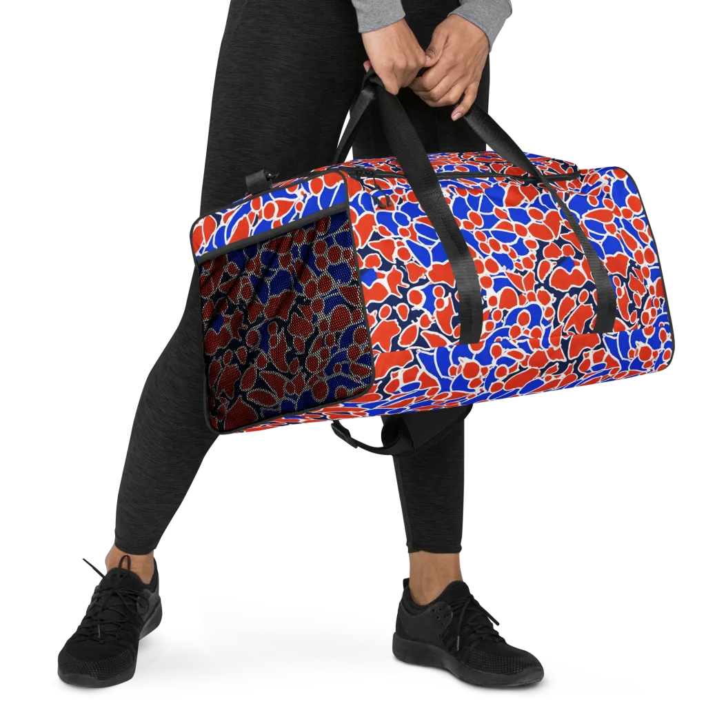Cobalt Confetti on Duffle Bag — Right Front