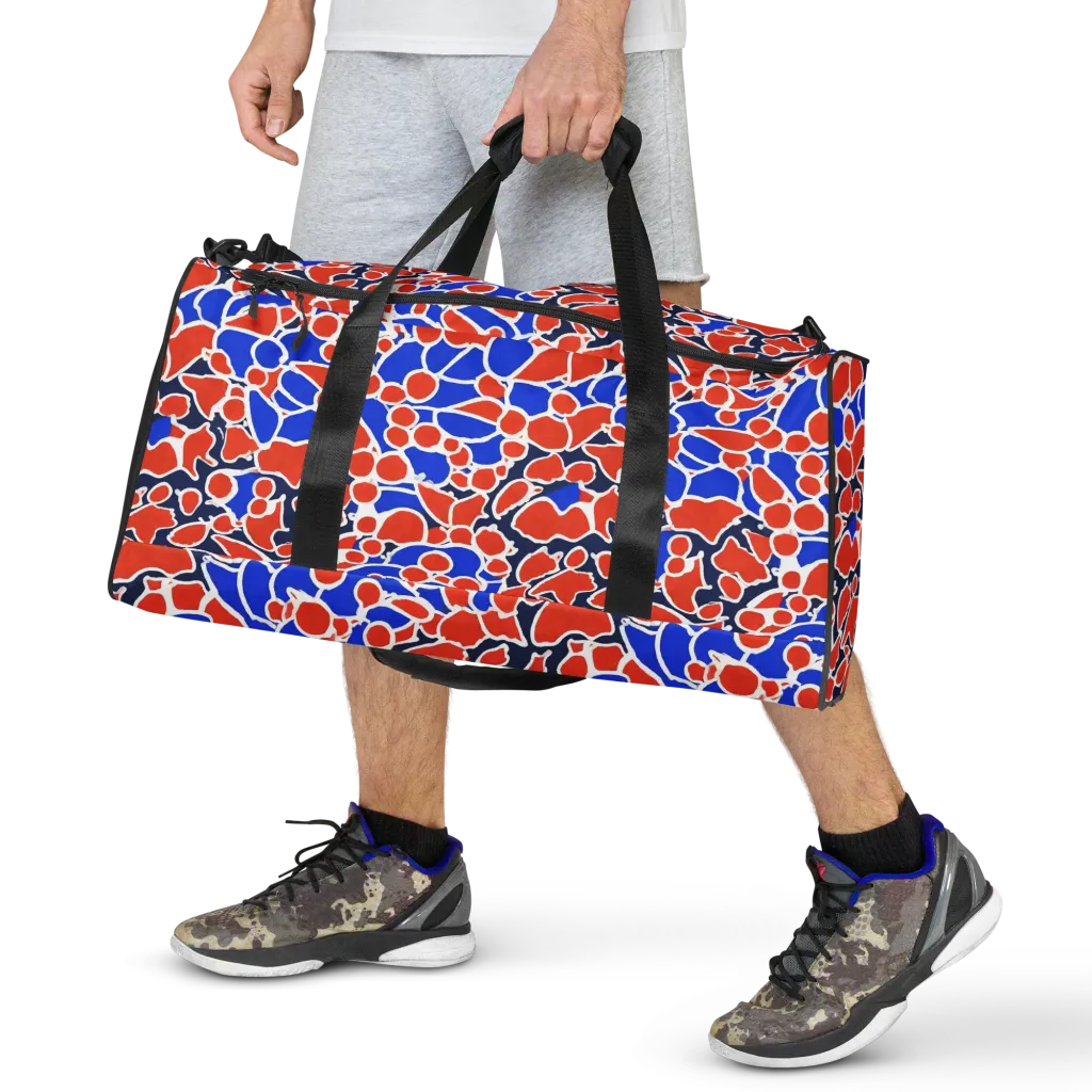 Cobalt Confetti on Duffle Bag — Front