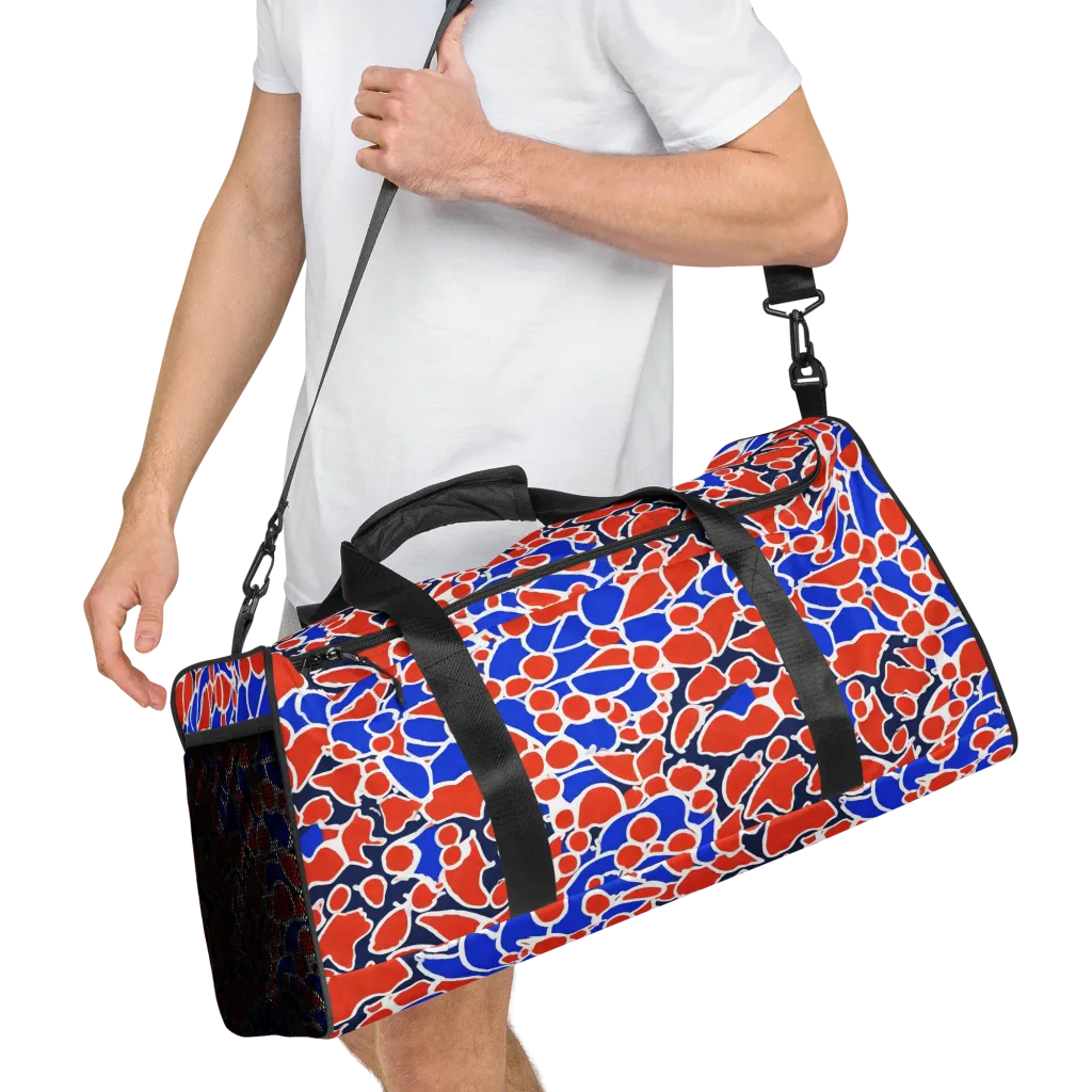 Cobalt Confetti on Duffle Bag — Right Front