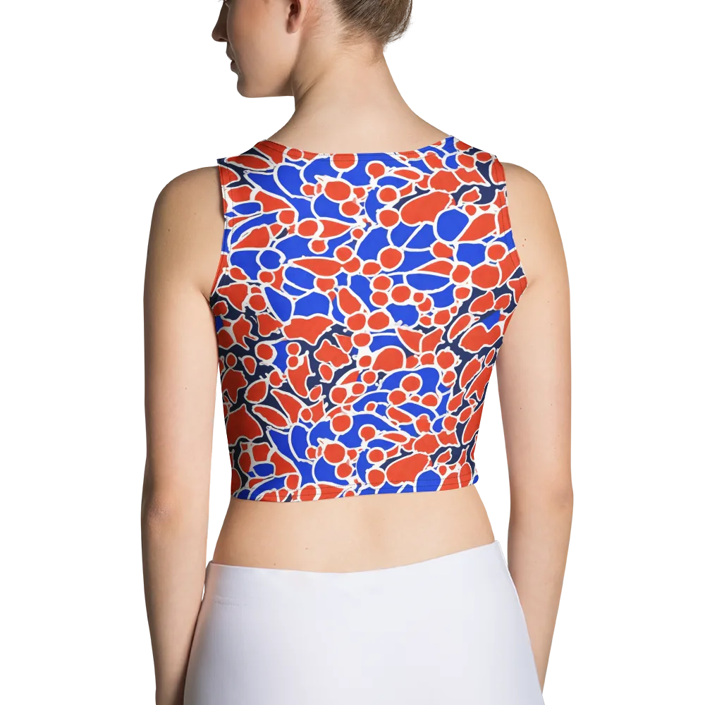 Cobalt Confetti on Crop Top — Back