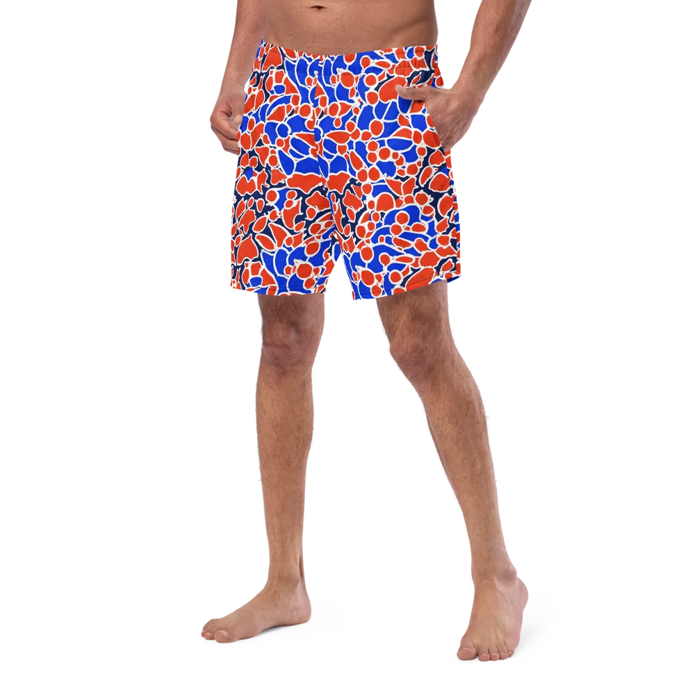 Cobalt Confetti on Swim Trunks — Left Front