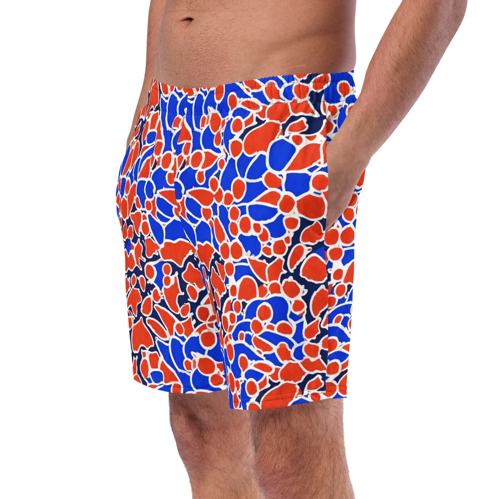 Cobalt Confetti on Swim Trunks — Left Front