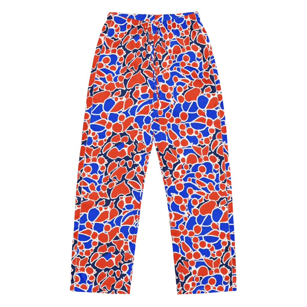 Cobalt Confetti on Women's Pajama Pants — Front