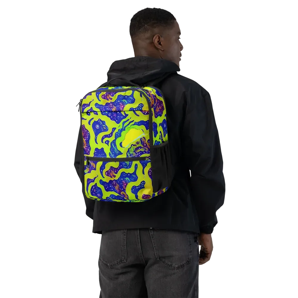 Galactic Tangledown on Utility Backpack — Back