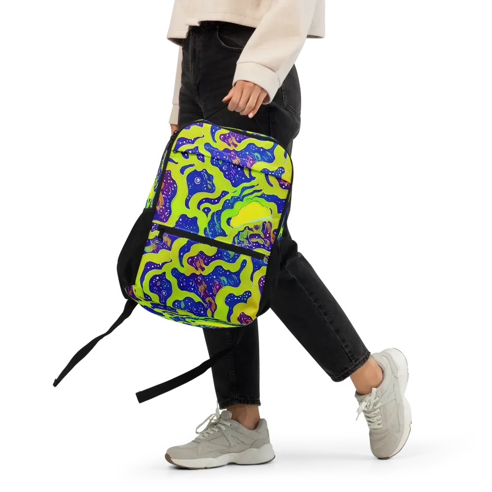 Galactic Tangledown on Utility Backpack — Front