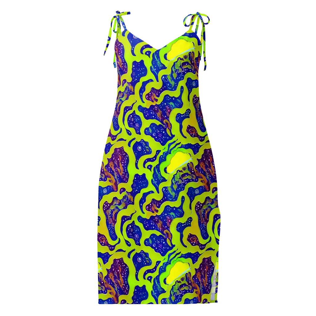 Galactic Tangledown on Slip Dress — Front