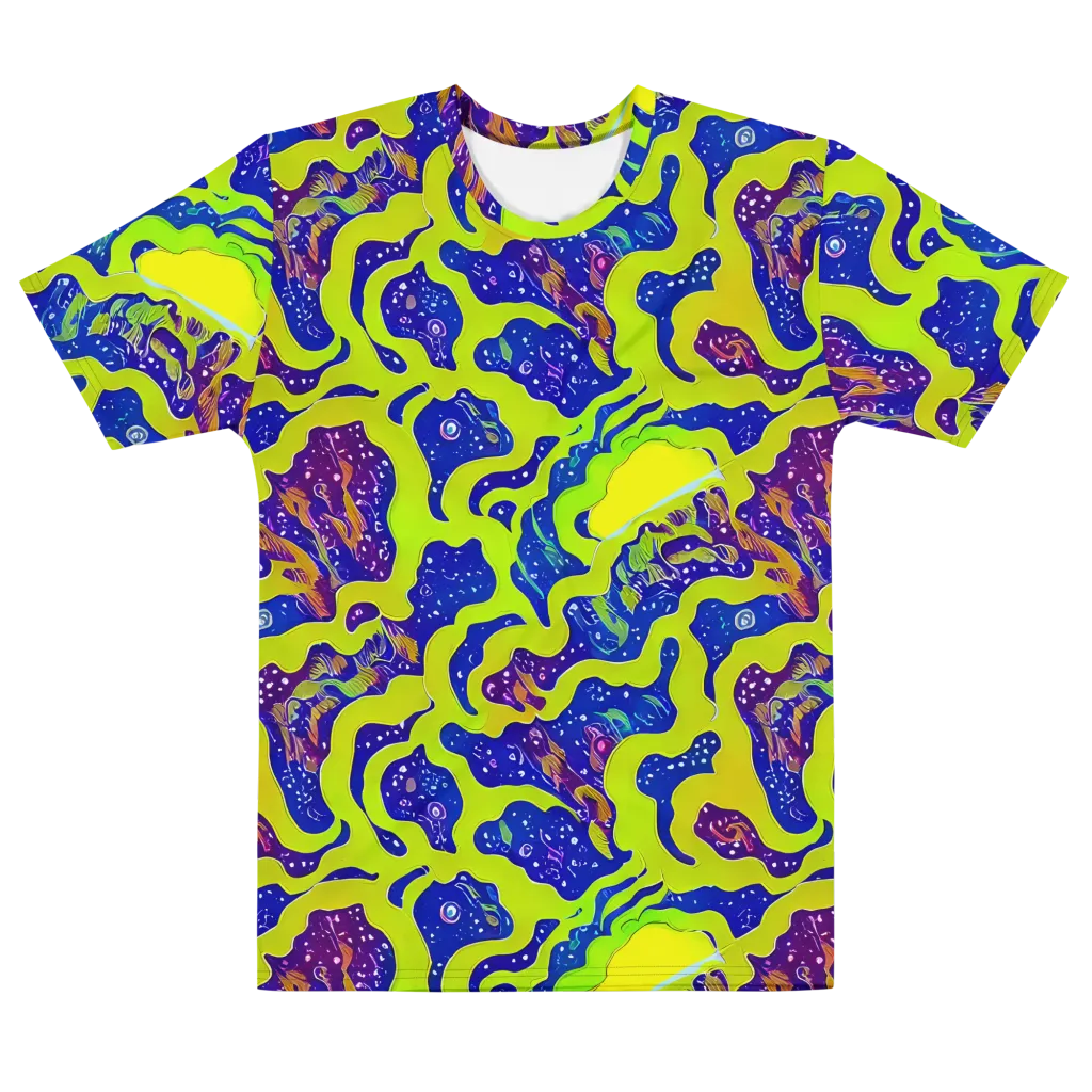 Galactic Tangledown on Men's Cotton Crew Neck T-Shirt — Front