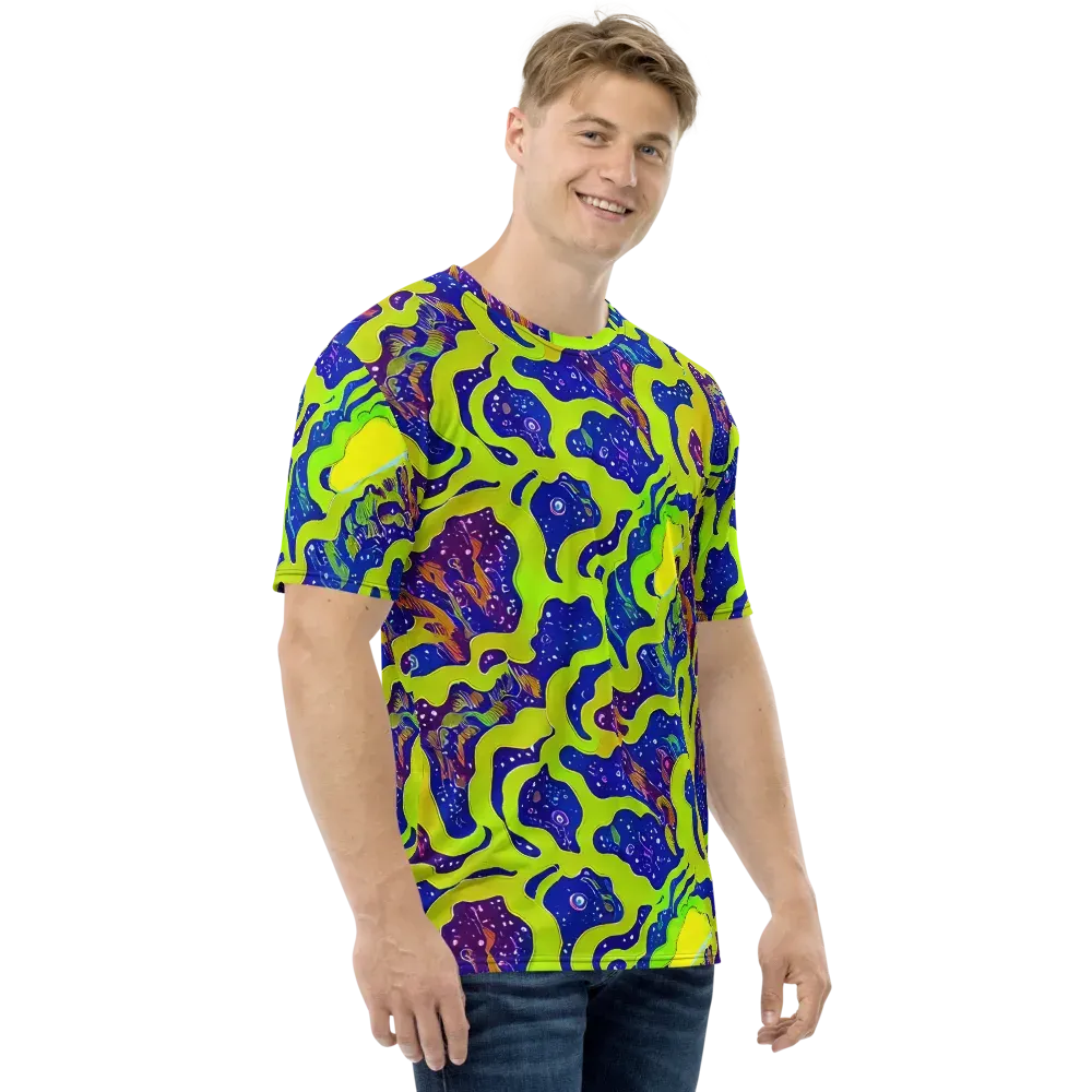 Galactic Tangledown on Men's Crew Neck T-Shirt — Right