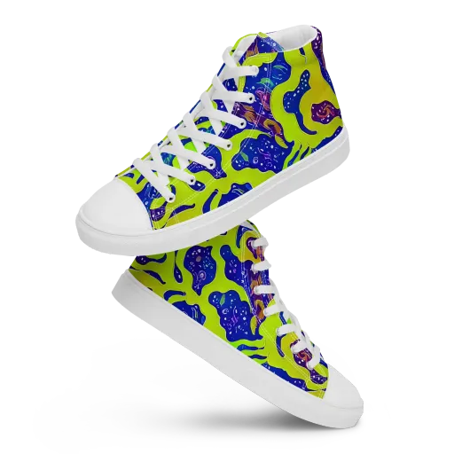 Galactic Tangledown on a Men's High Top Canvas Shoes