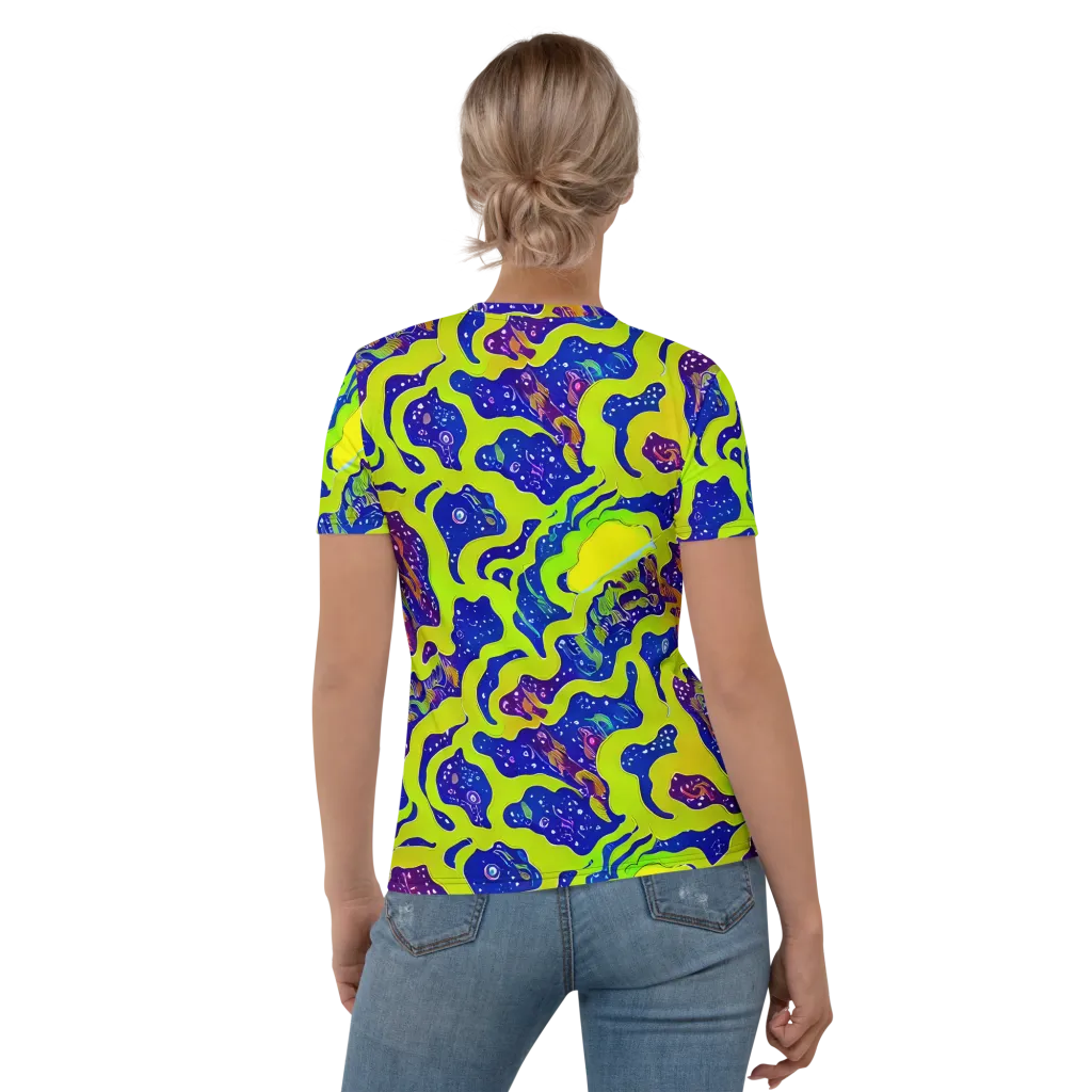 Galactic Tangledown on Women's Crew Neck T-Shirt — Back
