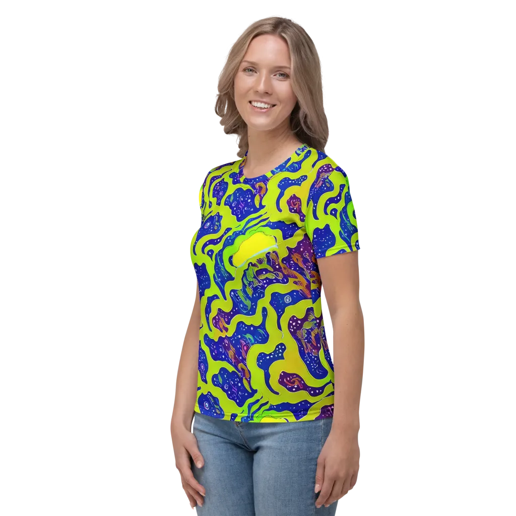 Galactic Tangledown on Women's Crew Neck T-Shirt — Left