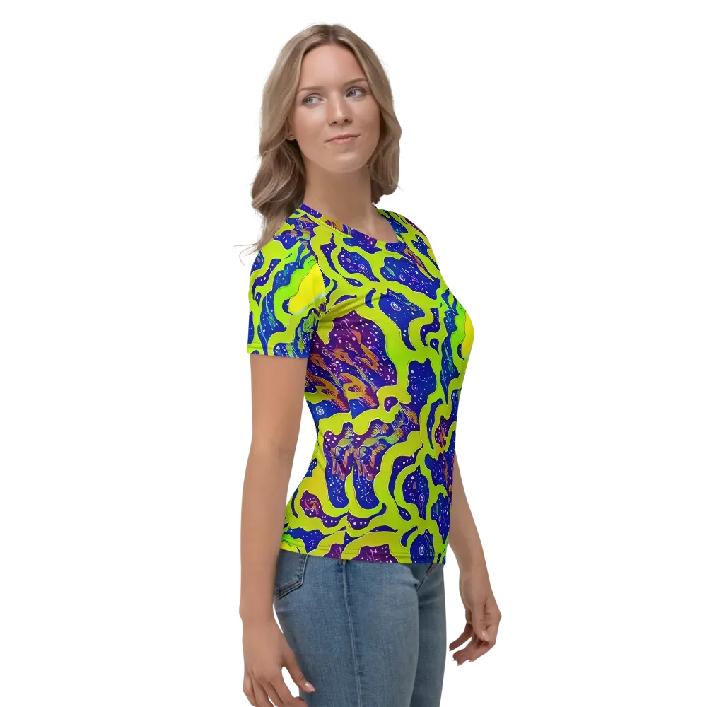 Galactic Tangledown on Women's Crew Neck T-Shirt — Right