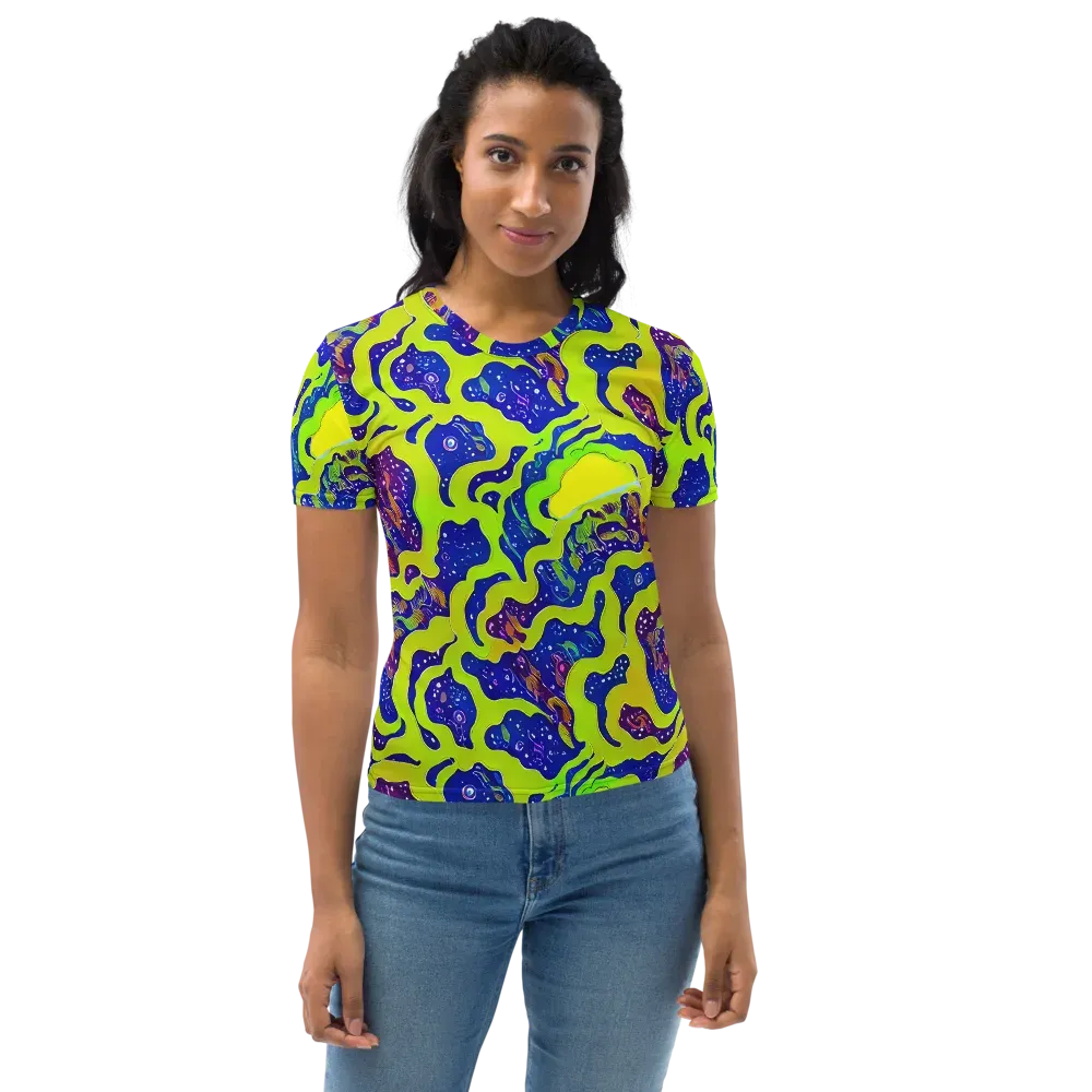 Galactic Tangledown on Women's Crew Neck T-Shirt — Front