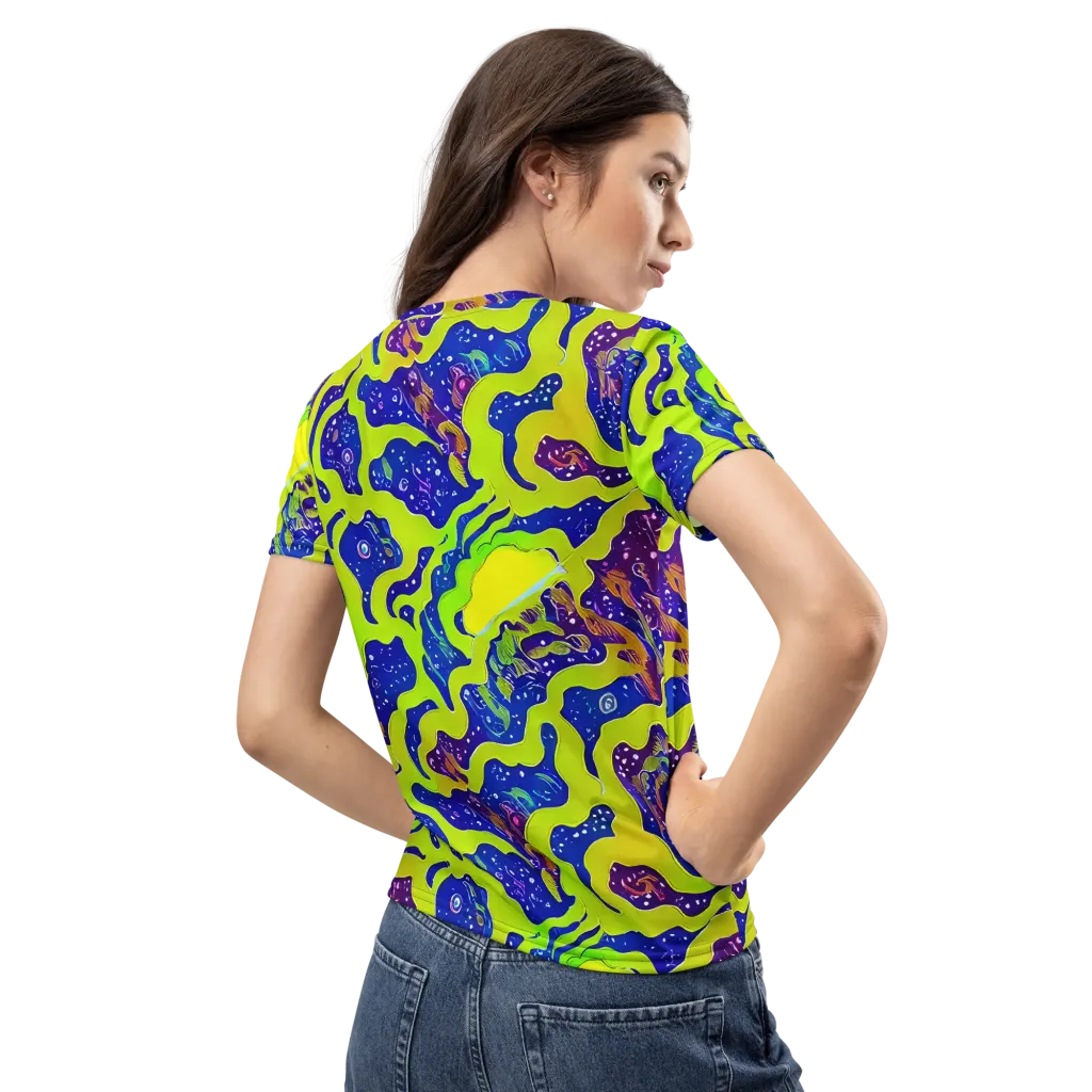 Galactic Tangledown on Women's Crew Neck T-Shirt — Back
