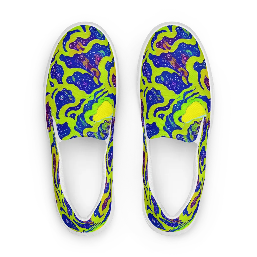 Galactic Tangledown on Men's Slip-On Canvas Shoes — Front