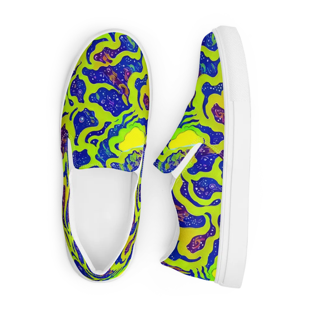 Galactic Tangledown on Men's Slip-On Canvas Shoes — Front