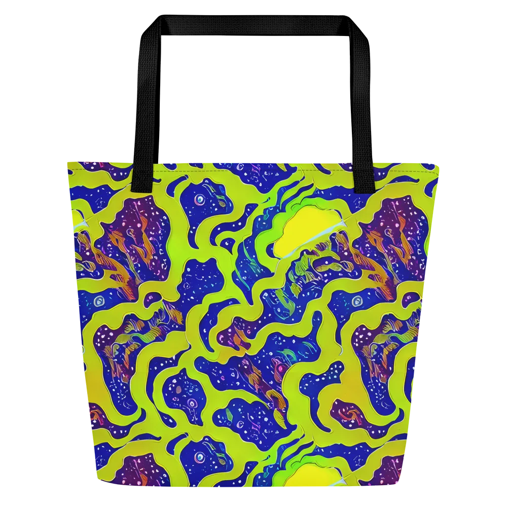 Galactic Tangledown on Large Tote Bag W/ Pocket — Front