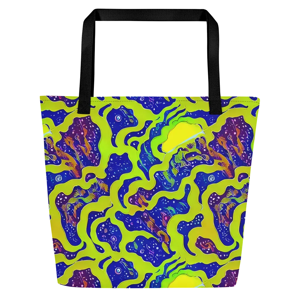 Galactic Tangledown on Large Tote Bag W/ Pocket — Front
