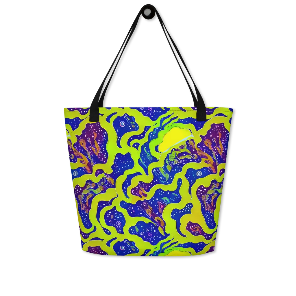 Galactic Tangledown on Large Tote Bag W/ Pocket — Front