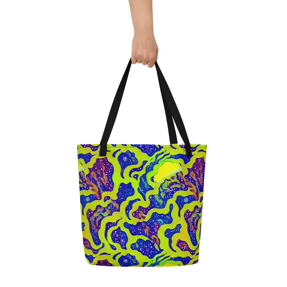 Galactic Tangledown on Large Tote Bag W/ Pocket — Front