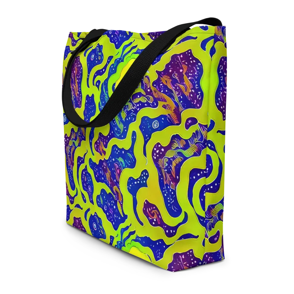 Galactic Tangledown on Large Tote Bag W/ Pocket — Front