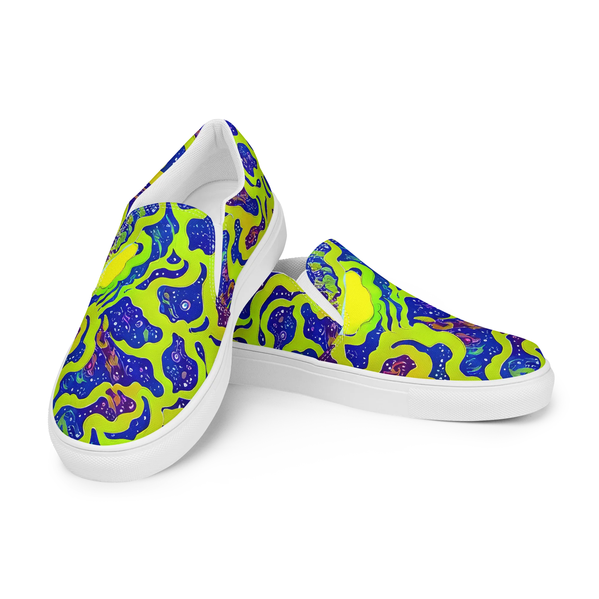 Galactic Tangledown on Women's Slip-On Canvas Shoes — Left Front