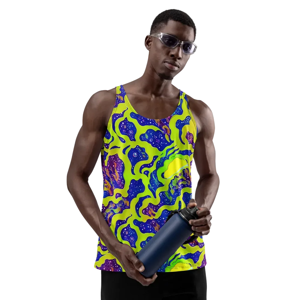 Galactic Tangledown on Men's Tank Top — Front
