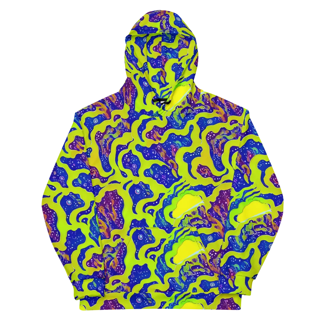 Galactic Tangledown on Cotton Hoodie — Front