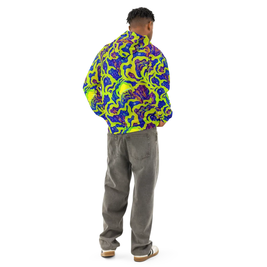 Galactic Tangledown on Cotton Hoodie — Back