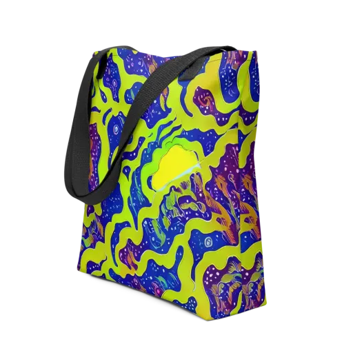 Galactic Tangledown on a Tote Bag