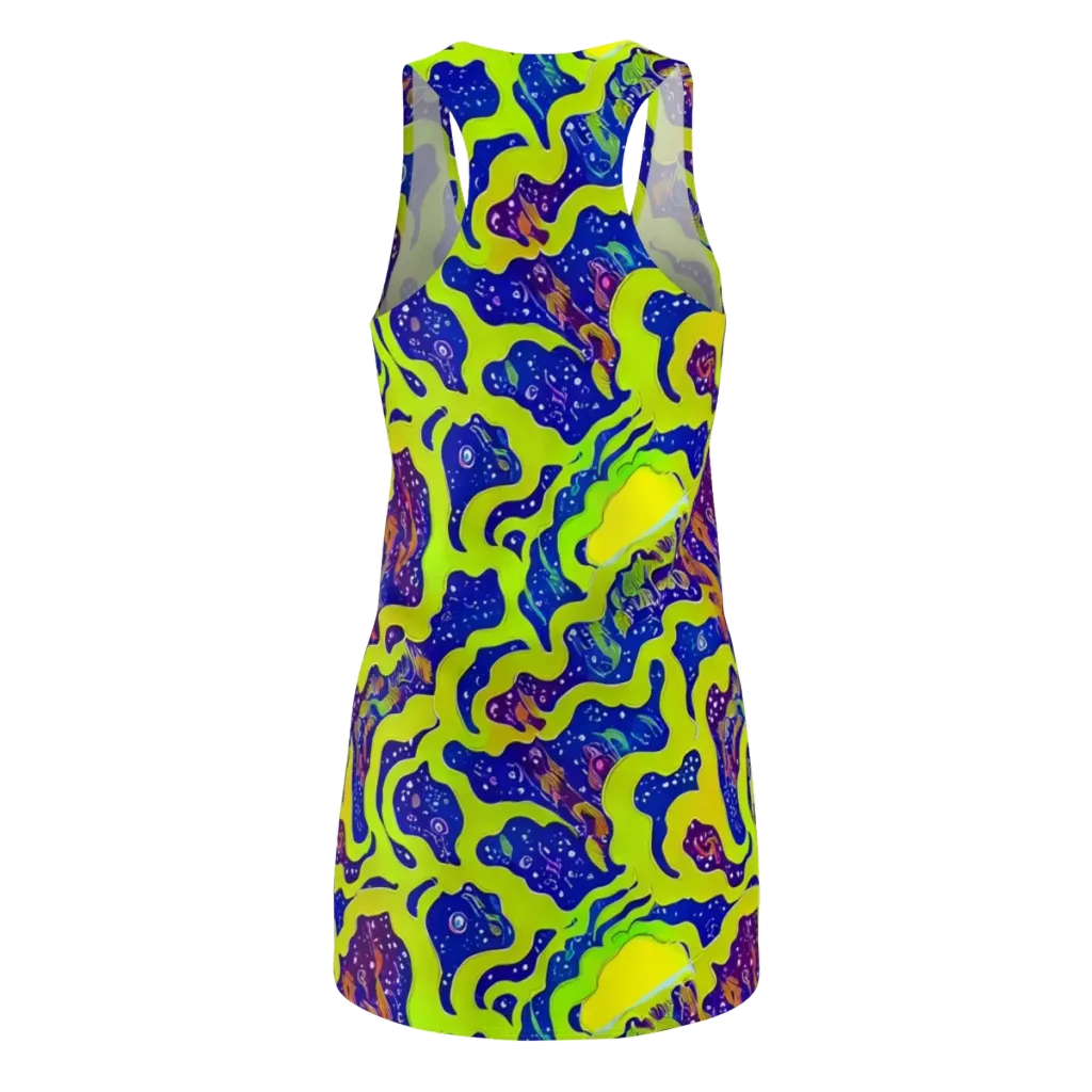 Galactic Tangledown on Racerback Dress — Back