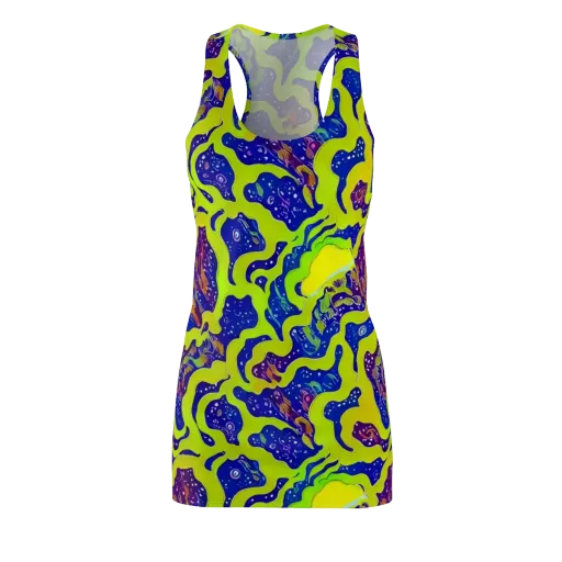 Galactic Tangledown on a Racerback Dress